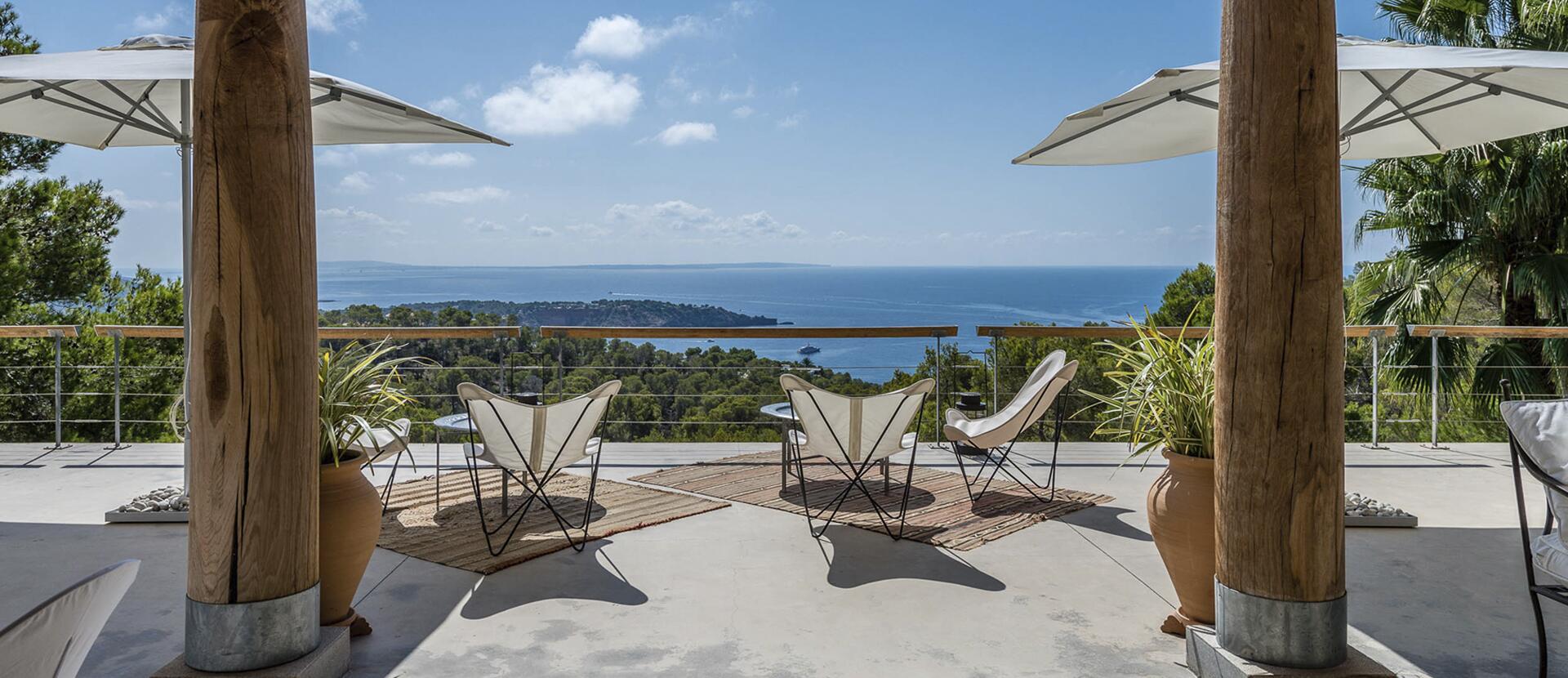 Holiday Villa auf Ibiza mit Meerblick